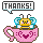 A thank you for participating in the QBee Tea Party '05